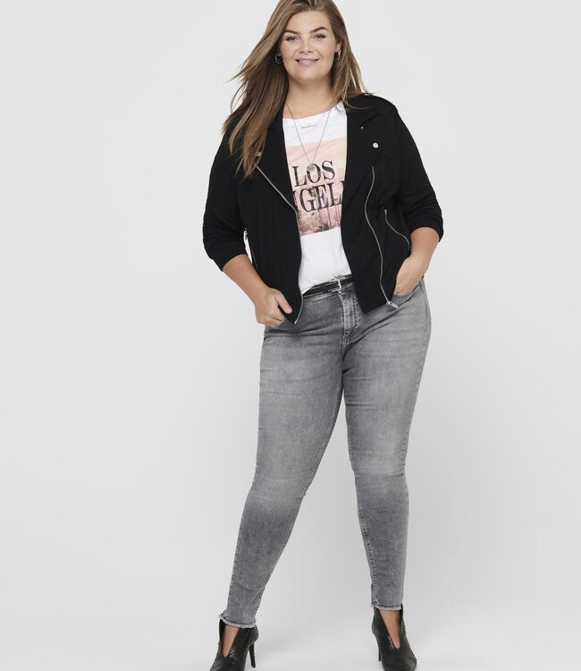 ONLY CARMAKOMA Vest GOLDTRASH BIKER Carmakoma BLACK