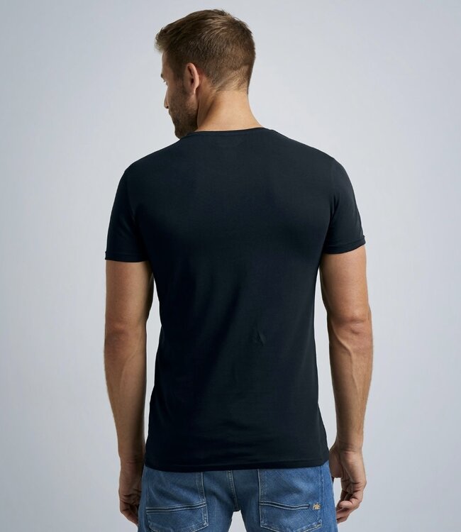 PME LEGEND T shirt 2 Pack V-Hals PME LEGEND DARK SAPPHIRE