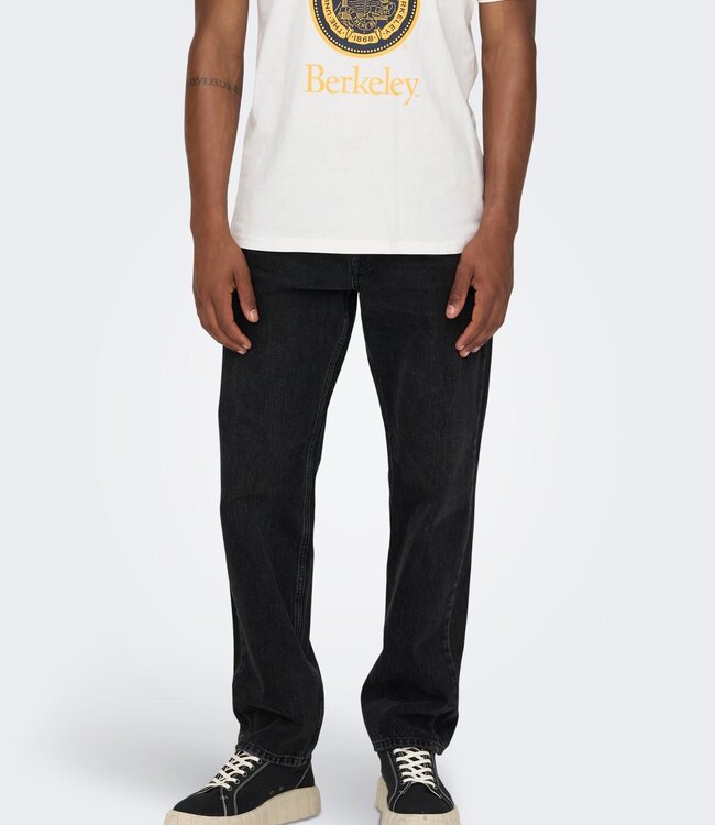 ONLY & SONS Broek SEDGE LOOSE 6985 Only & Sons (NOOS) BLACK  DENIM
