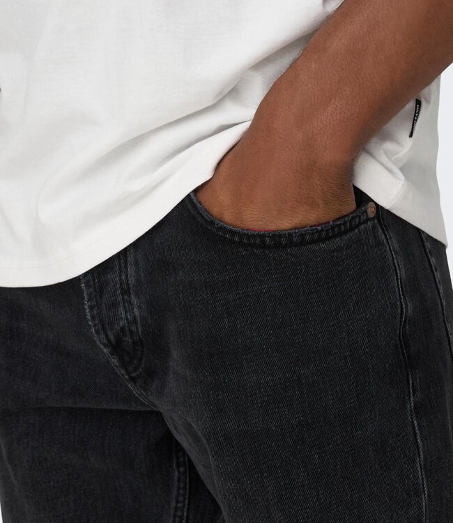 ONLY & SONS Broek SEDGE LOOSE 6985 Only & Sons (NOOS) BLACK  DENIM