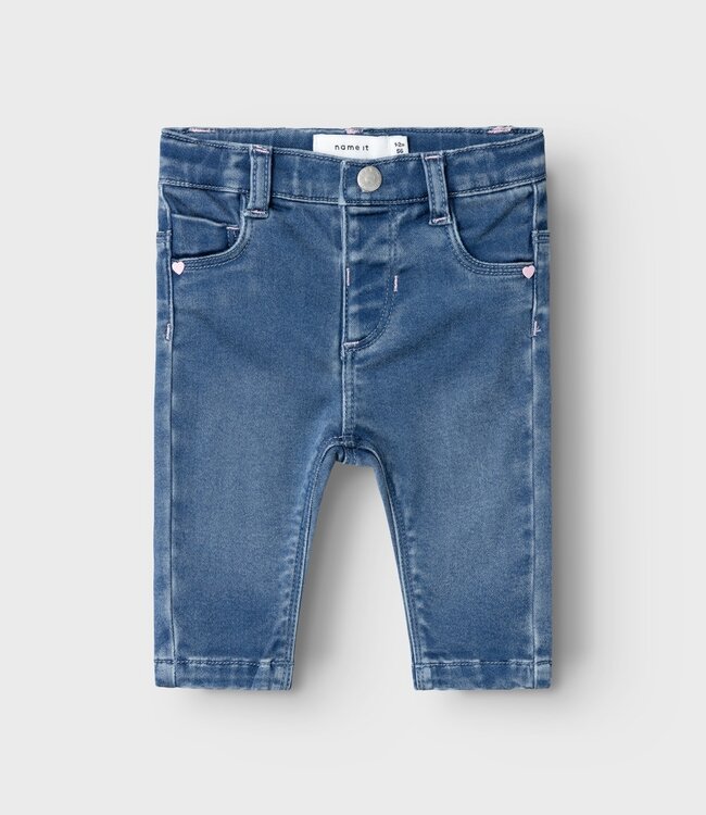 NAME-IT Broek Jeans SALLI BABY NAME IT DARK BLUE DENIM