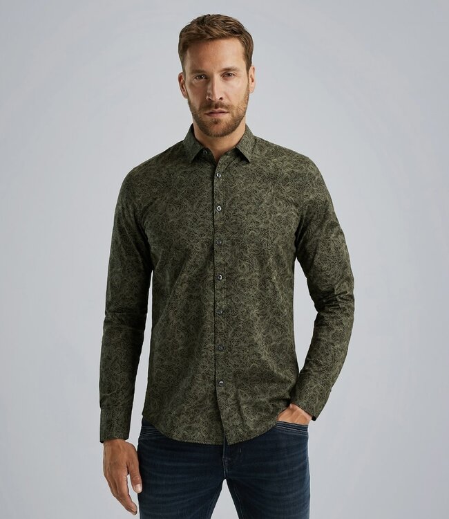 PME LEGEND Hemd PME LEGEND Print on POPLIN STRETCH ROSIN