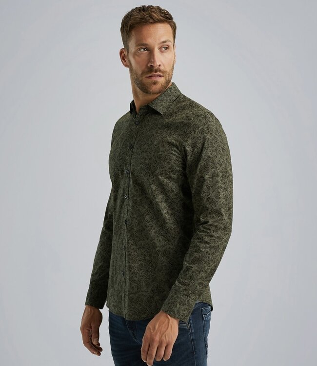 PME LEGEND Hemd PME LEGEND Print on POPLIN STRETCH ROSIN