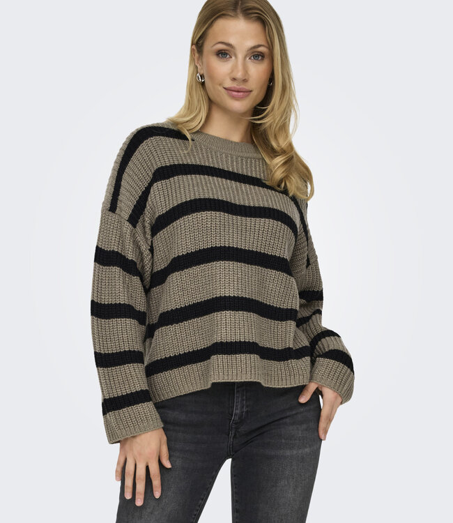 JDY Pull JUSTY STRIPE  JDY  WALNUT/BLACK