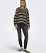 JDY Pull JUSTY STRIPE  JDY  WALNUT/BLACK