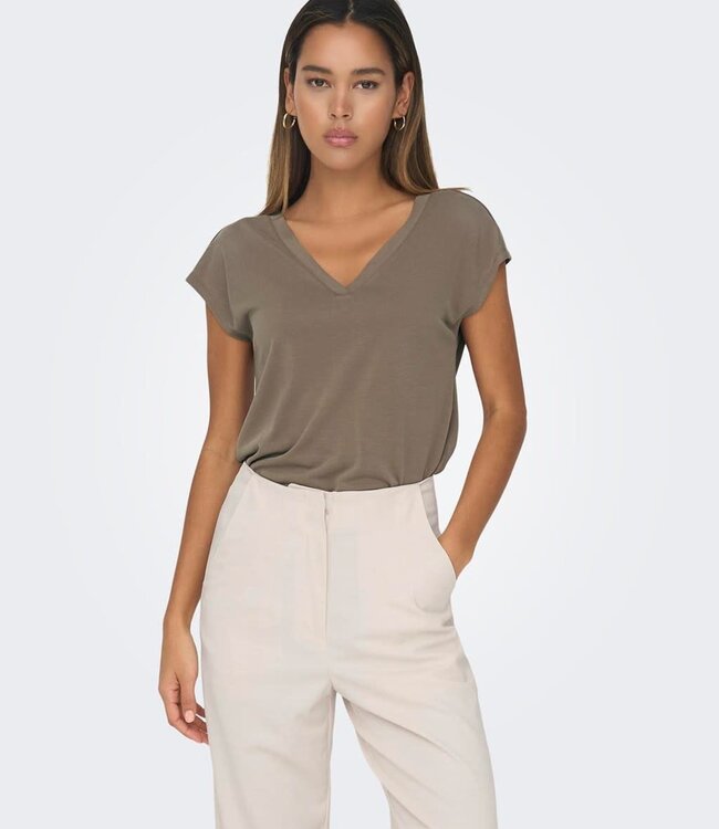 ONLY T-Shirt FREE MODAL ONLY WALNUT