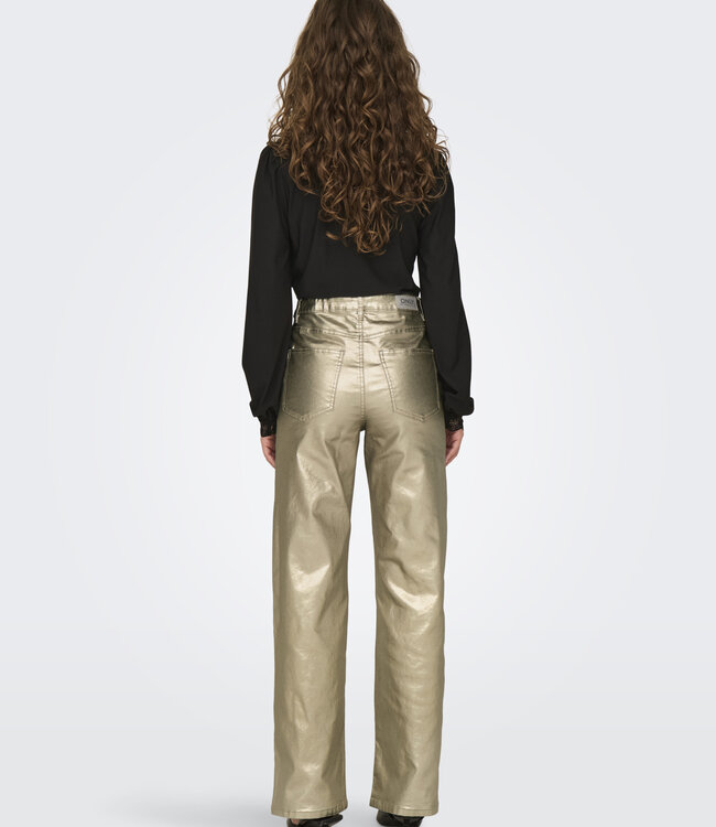 ONLY Broek JUICY METAL COATED ONLY  GOLD
