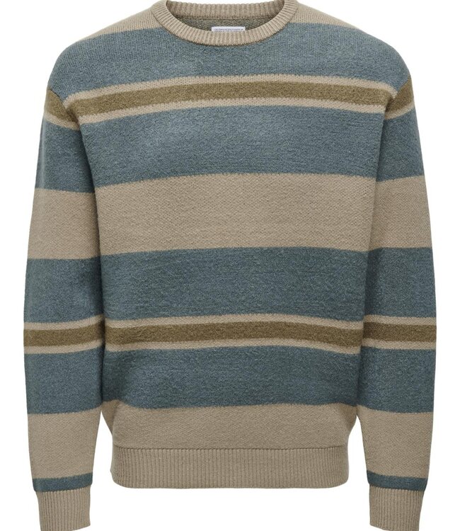 ONLY & SONS Pull FOREST  ONLY & SONS DESERT TAUPE