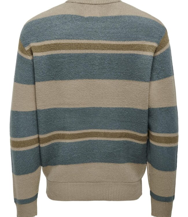 ONLY & SONS Pull FOREST  ONLY & SONS DESERT TAUPE