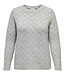 ONLY CARMAKOMA Pull ALBA GLITTER CARMAKOMA SILVER GREY