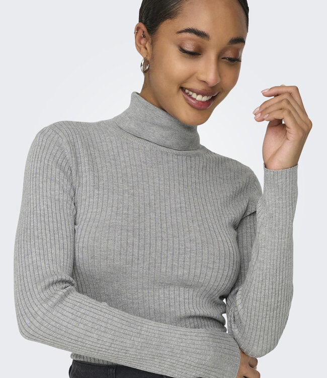 JDY T-Shirt ROLNECK  PLUM JDY LIGHT GREY