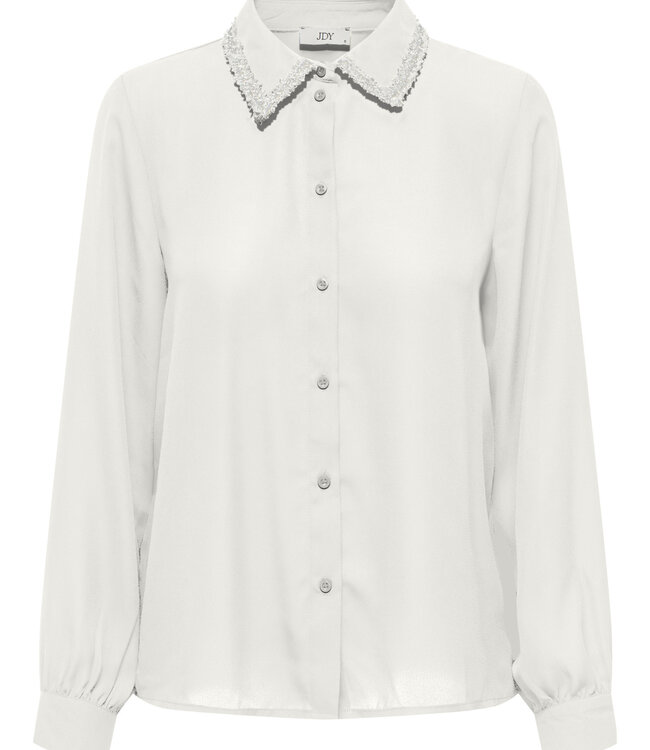 JDY Hemd AYA STRASS JDY CLOUD DANCER