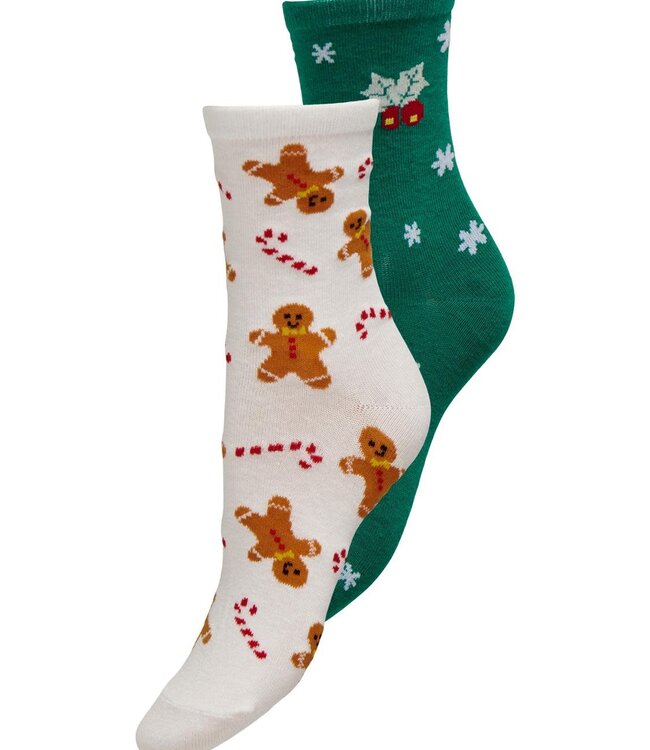 ONLY Sokken CHRISTMAS 2 SOCK BOX ONLY WHITE