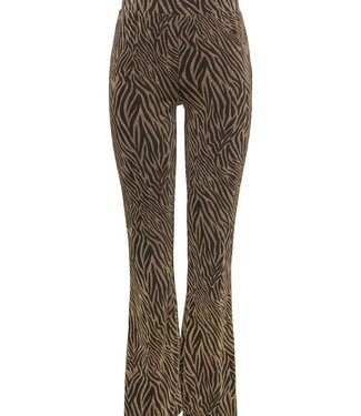 ONLY Broek SHINY FLARED GLITTER ONLY ZEBRA GOLD
