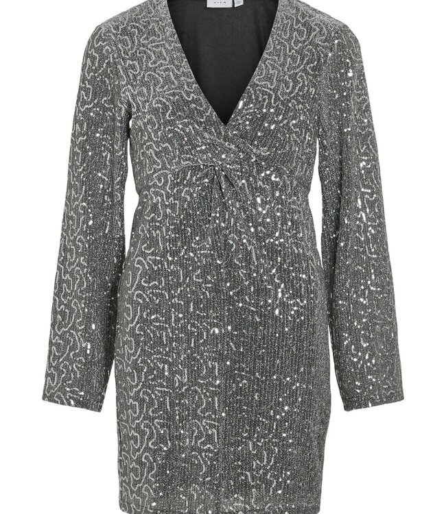 VILA Kleed SANADU GLITTER VILA SILVER