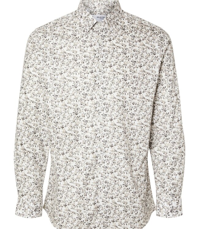 SELECTED HOMME Hemd SLIM ETHAN PRINT SELECTED HOMME BRIGHT WHITE MULTI DISTY