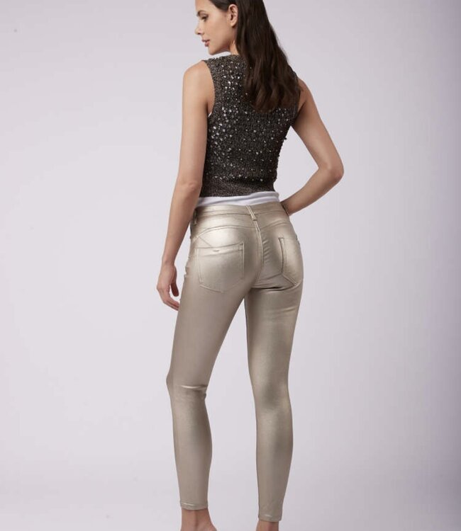 TOXIK3 Broek TOXIK3 LEDER H2519-8 GOUD