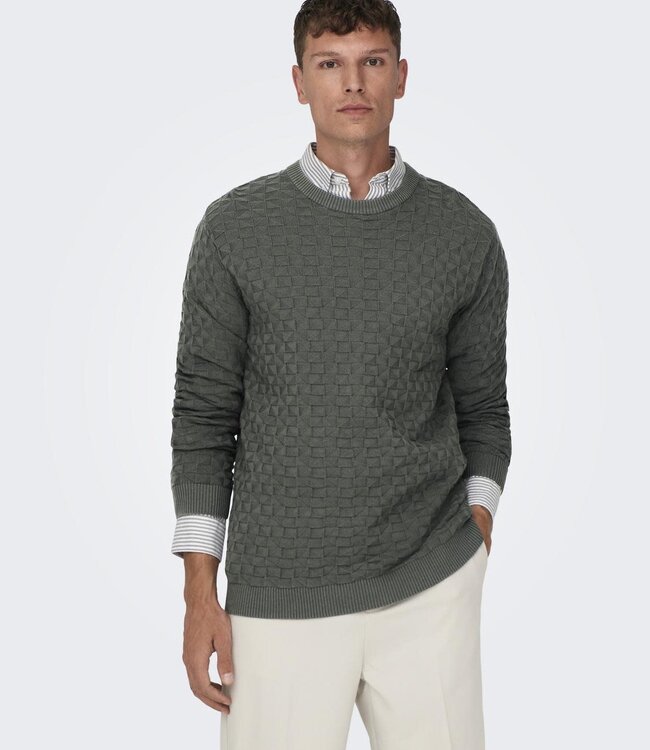 ONLY & SONS Pull KALLE Only & Sons CASTOR GREY