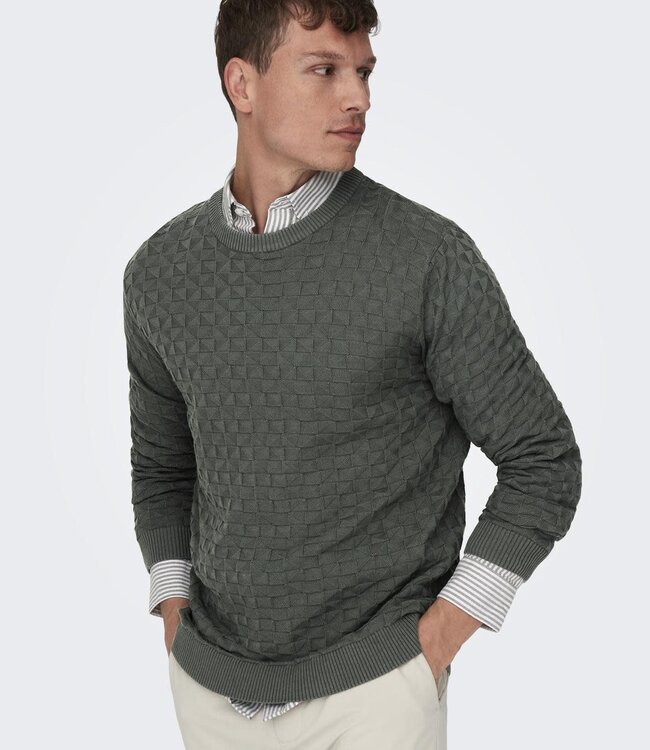 ONLY & SONS Pull KALLE Only & Sons CASTOR GREY