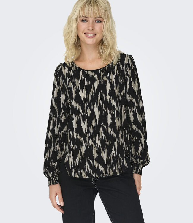 ONLY Blouse ELITE ONLY BLACK/WHITE SCARLETT