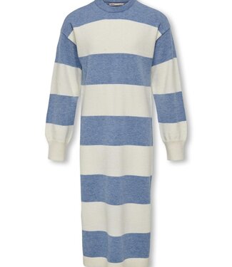 ONLY KIDS MEISJES Kleed IBI STRIPE MAXI Only Kids Meisjes WHITECAP GRAY CORONET BLUE