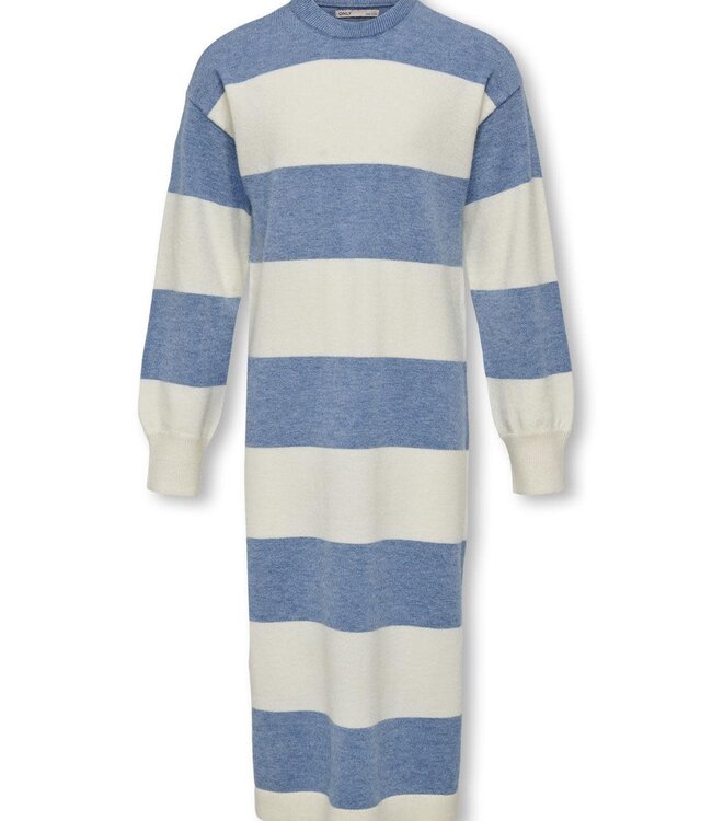 ONLY KIDS MEISJES Kleed IBI STRIPE MAXI Only Kids Meisjes WHITECAP GRAY CORONET BLUE