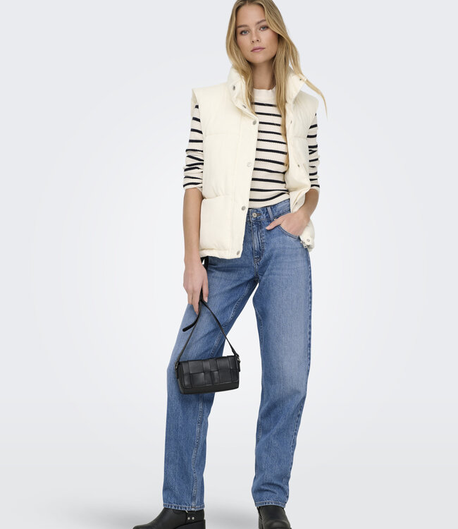 ONLY Broek Jeans LUMI MOM ONLY MEDIUM BLEU DENIM