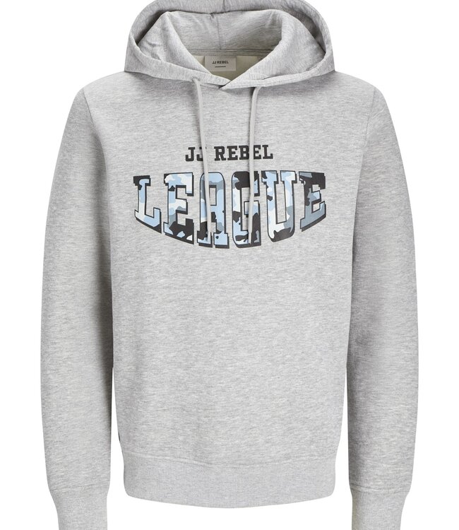 JJ REBEL Hoodie HAMILTON REBEL LIGHT GREY MELANGE