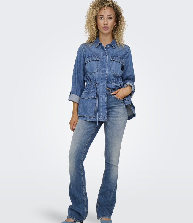 ONLY Broek Jeans BLUSH FLARED ONLY MEDIUM BLUE DENIM