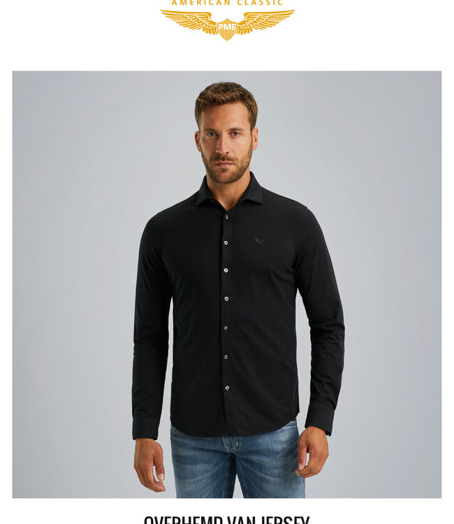 PME LEGEND Hemd SATIN JERSEY PME LEGEND BLACK