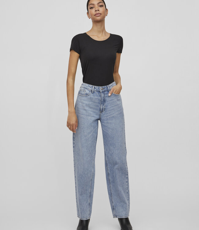 VILA Broek Jeans KELLY STRAIGHT VILA  LIGHT BLEU DENIM