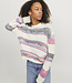 JJXX Pull SIMONE JJXX VANILLA ICE/FUSHIA RED SPACE