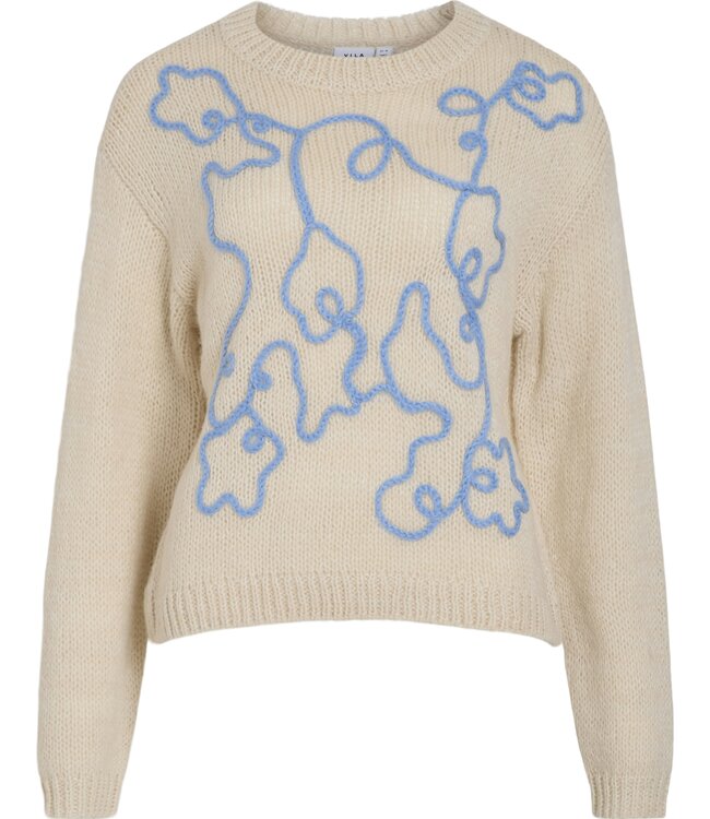 VILA Pull MOYANO VILA BIRCH BISSFUL BLUE