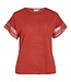 VILA T-Shirt NULAN O-NECK VILA AURORA RED