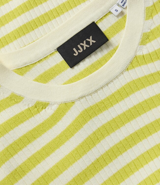 JJXX T-Shirt JODI STRIPE JJXX VANILLA ICE / PALE GREEN
