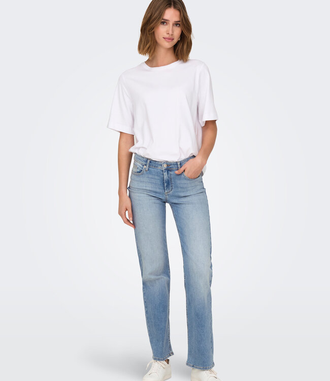 ONLY Broek Jeans BLUSH STRAIGHT ONLY LIGHT BLUE DENIM