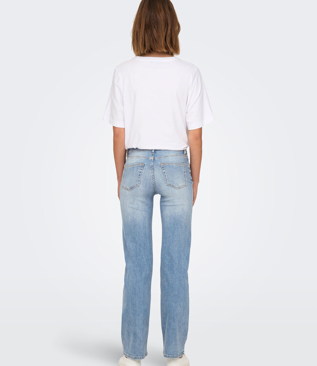 ONLY Broek Jeans BLUSH STRAIGHT ONLY LIGHT BLUE DENIM