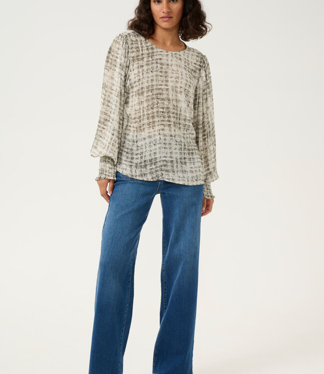 KAFFE Blouse TRINIKE KAFFE GREY TEXT