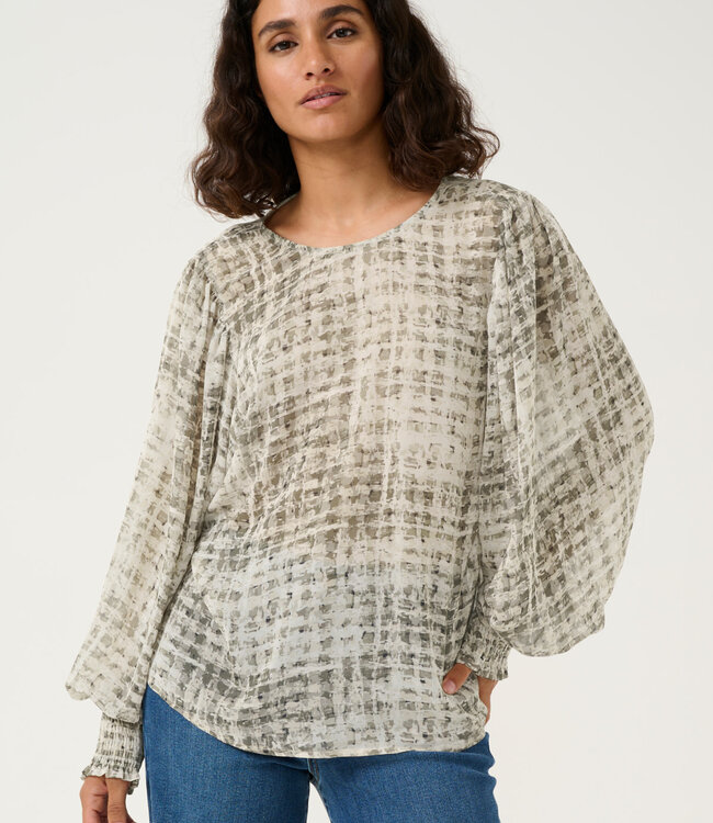 KAFFE Blouse TRINIKE KAFFE GREY TEXT