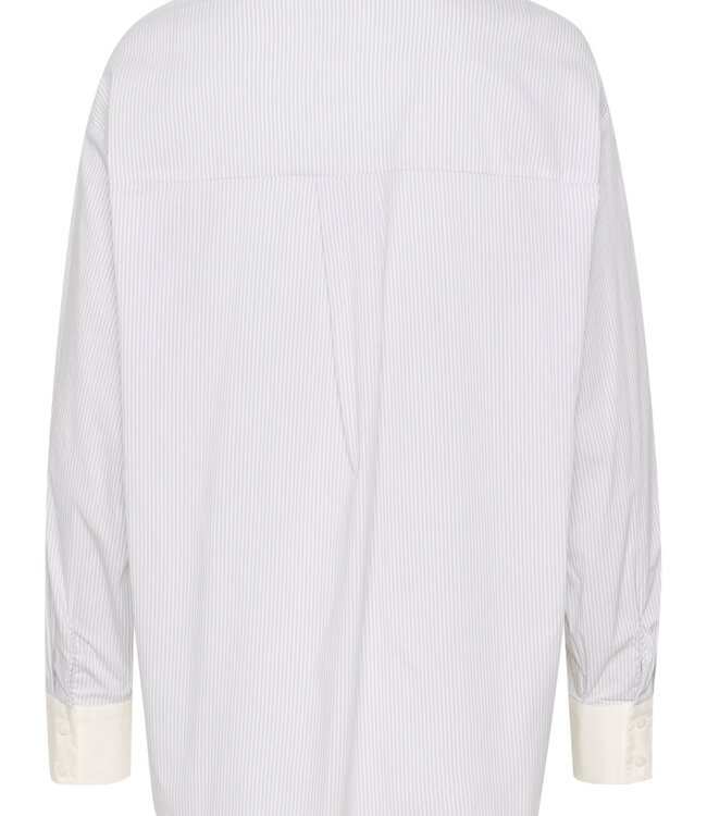 KAFFE Hemd SUSSANNA KAFFE WHITE/GREY STRIPE