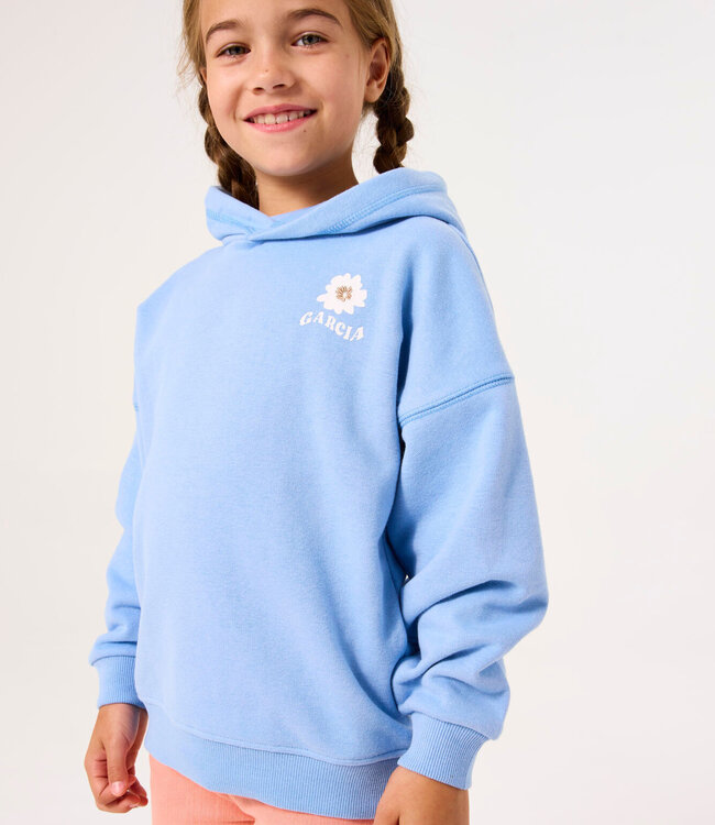 GARCIA Hoodie GROW WITH THE FLOW DELLA BLUE