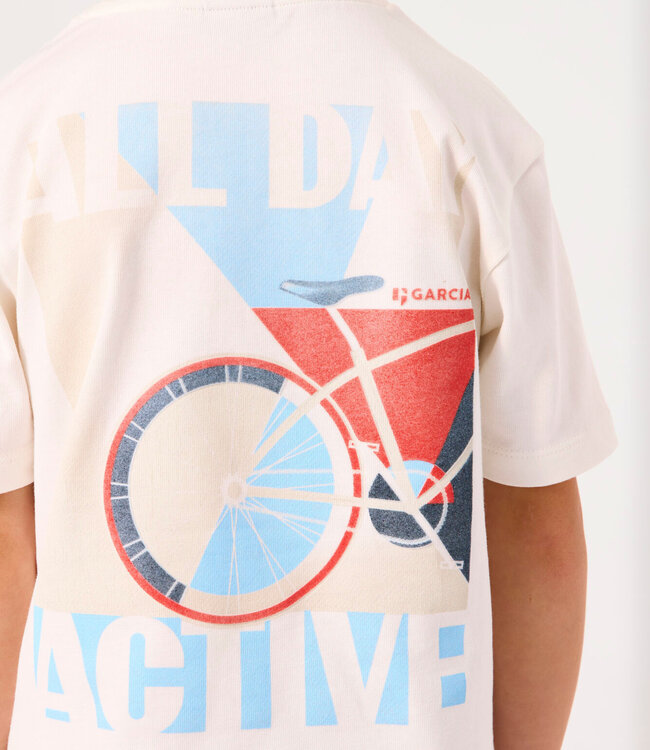 GARCIA T-Shirt ALL DY ACTIVE GARCIA WIT