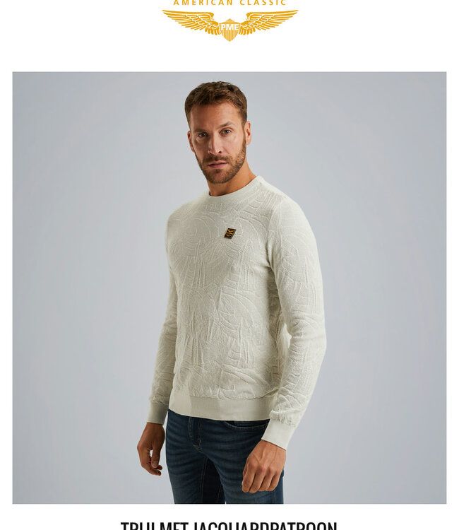 PME LEGEND Pull JACQUARD PME LEGEND BONE WHITE