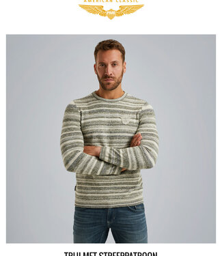 PME LEGEND Pull GRADIENT STRIPE PME LEGEND LODEN GREEN