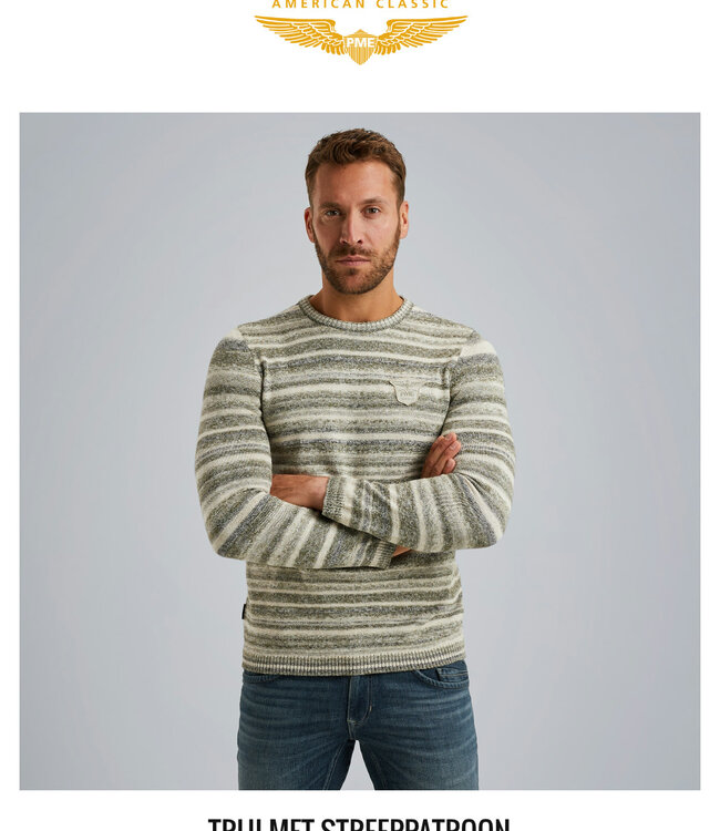 PME LEGEND Pull GRADIENT STRIPE PME LEGEND LODEN GREEN