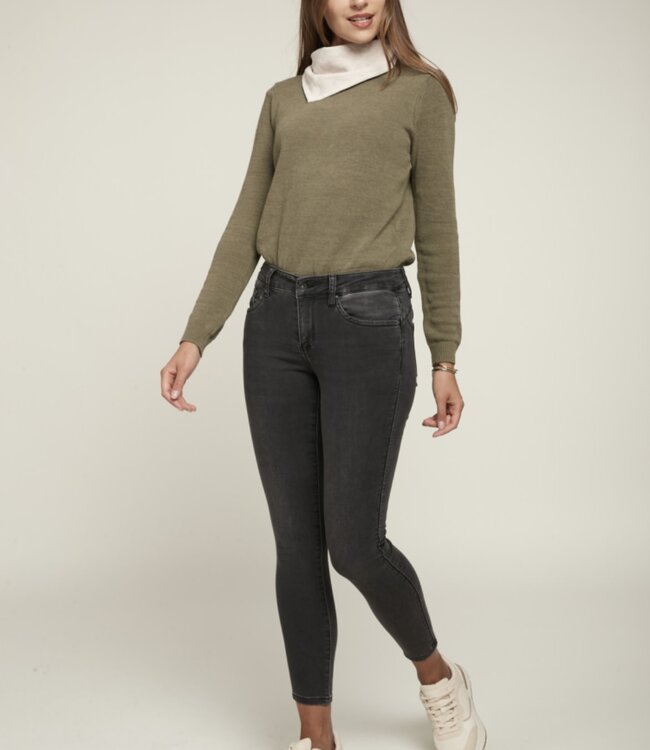 TOXIK3 Broek TOXIK3 PUSH UP L21164-15 GREY DENIM