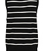 KAFFE Top LIZZA STRIPED KAFFE BLACK CHALK