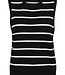 KAFFE Top LIZZA STRIPED KAFFE BLACK CHALK