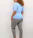 KAFFE CURVE Pull LIZZY V-NECK KAFFE CURVE SOFT CHAMBRAY
