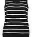 KAFFE CURVE Top LIZZY STRIPED KAFFE CURVE BLACK CHALK